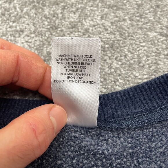 Disney Mickey Mouse Graphic Pullover Sweatshirt Mens XL Blue Crew Neck Casual - Picture 8 of 12